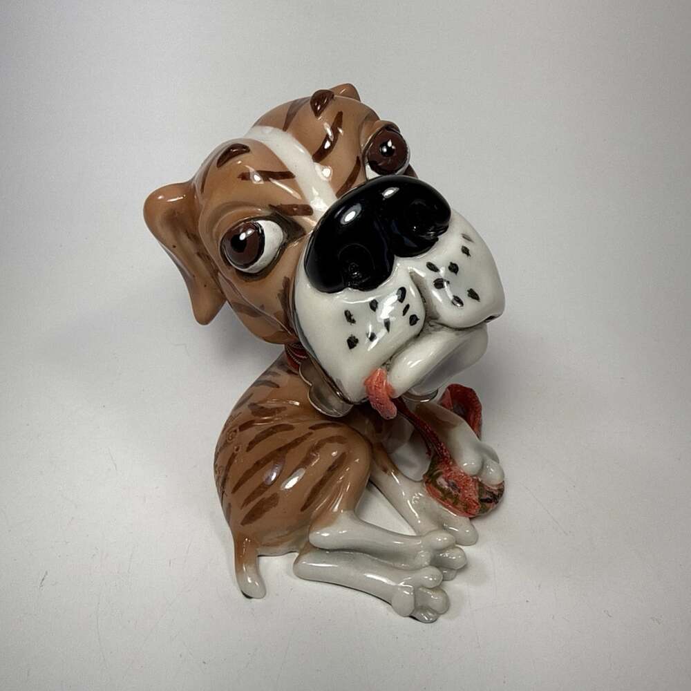Arora Design Original Little Paws Boxer Figurine Dog 4" 06 Little Alfie F1